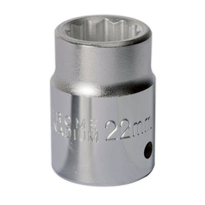 Sealey WallDrive Socket 22mm 3/4" Drive - (Premier) - 6pt