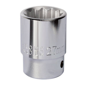 Sealey WallDrive Socket 27mm 3/4" Drive - (Premier) - 6pt