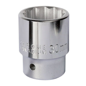 Sealey WallDrive Socket 30mm 3/4" Drive - (Premier) - 6pt