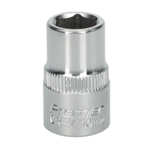 Sealey WallDrive Socket 10mm 3/8" Drive - (Premier) - 6pt