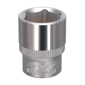 Sealey WallDrive Socket 17mm 3/8" Drive - (Premier) - 6pt