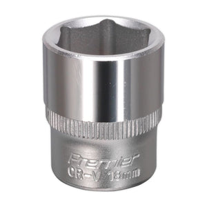 Sealey WallDrive Socket 18mm 3/8" Drive - (Premier) - 6pt