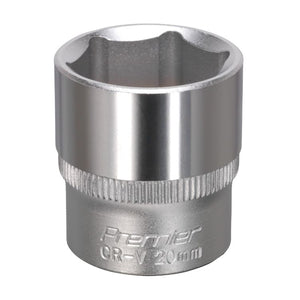 Sealey WallDrive Socket 20mm 3/8" Drive - (Premier) - 6pt