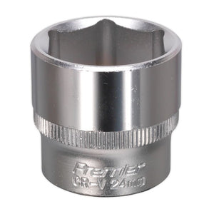 Sealey WallDrive Socket 24mm 3/8" Drive - (Premier) - 6pt