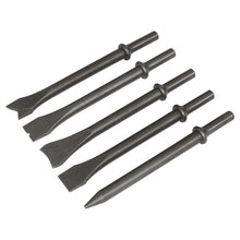 Load image into Gallery viewer, Sealey Air Hammer Chisel Set 5pc 170mm .401" Shank
