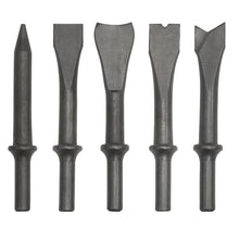 Load image into Gallery viewer, Sealey Air Hammer Chisel Set 5pc 120mm .401" Shank
