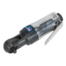 Load image into Gallery viewer, Sealey Air Ratchet Wrench 1/4" Drive Super Stubby

