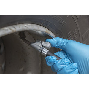 Sealey Professional Tyre Inflator, 2.5M Hose & Clip-On Connector