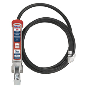 Sealey Professional Tyre Inflator, 2.5M Hose & Clip-On Connector