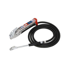 Load image into Gallery viewer, Sealey Tyre Inflator, 2.7M Hose, Twin Clip-On Connector
