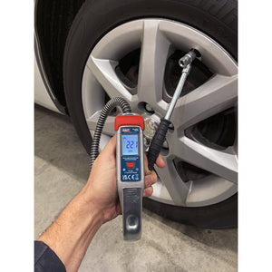 Sealey Digital Tyre Inflator 0.5M Hose, Twin Push-On Connector