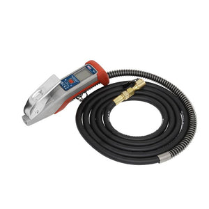 Sealey Digital Tyre Inflator 2.7M Hose, Clip-On Connector