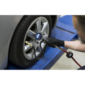 Sealey Digital Tyre Inflator, Clip-On Connector