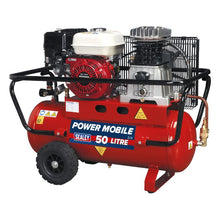 Load image into Gallery viewer, Sealey Air Compressor 50L Belt Drive Petrol Engine 5.5hp
