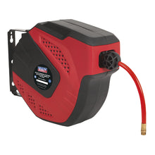Load image into Gallery viewer, Sealey Air Hose Reel Auto-Rewind Control 10M - 8mm ID - PU Hose
