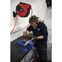 Load image into Gallery viewer, Sealey Air Hose Reel Auto-Rewind Control 15M - 10mm ID - Rubber Hose
