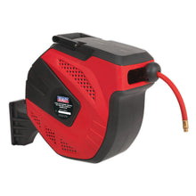 Load image into Gallery viewer, Sealey Air Hose Reel Auto-Rewind Control 15M - 10mm ID - Rubber Hose
