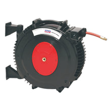 Load image into Gallery viewer, Sealey Retractable Air Hose Reel 13mm ID x 15M - Rubber Hose
