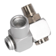 Load image into Gallery viewer, Sealey Z-Swivel Air Hose Connector 1/4"BSP

