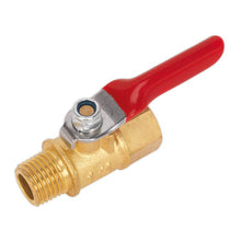 Load image into Gallery viewer, Sealey Lever Ball Valve 1/4"BSPT (M) x 1/4"BSP (F)
