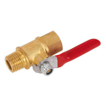 Load image into Gallery viewer, Sealey Lever Ball Valve 1/4"BSPT (M) x 1/4"BSP (F)
