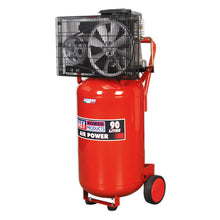 Load image into Gallery viewer, Sealey Compressor 90L Vertical Belt Drive 3hp
