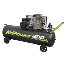 Load image into Gallery viewer, Sealey Air Compressor 200L Belt Drive 3hp
