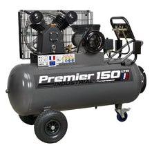 Load image into Gallery viewer, Sealey Air Compressor 150L Belt Drive 3hp, Front Control Panel
