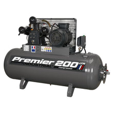 Load image into Gallery viewer, Sealey Air Compressor 200L Belt Drive 5.5hp 3ph
