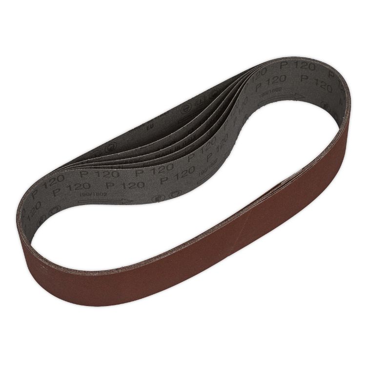 Sealey Sanding Belt 50 x 686mm 120Grit - Pack of 5