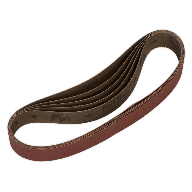 Sealey Sanding Belt 30 x 540mm 100Grit - Pack of 5