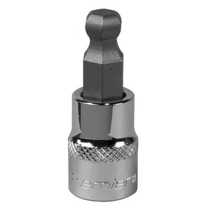 Sealey Ball-End Hex Socket Bit 9mm 3/8" Drive (Premier)