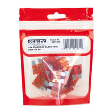 Load image into Gallery viewer, Sealey Automotive Blade Fuse Standard 10A - Pack of 50
