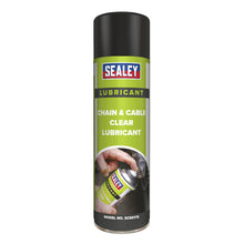 Load image into Gallery viewer, Sealey Chain &amp; Cable Clear Lubricant 500ml
