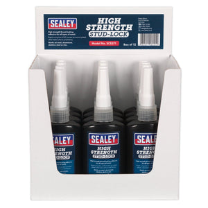 Sealey Stud Lock High Strength 50ml - Pack of 12