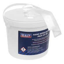 Load image into Gallery viewer, Sealey Hand Wipes Bucket - Pack of 150
