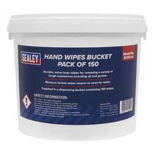 Load image into Gallery viewer, Sealey Hand Wipes Bucket - Pack of 150

