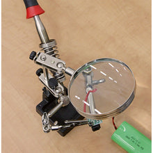 Load image into Gallery viewer, Sealey Mini Robot Soldering Stand, Magnifier &amp; Iron Holder
