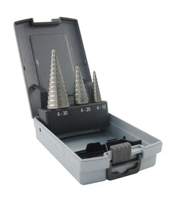 Abracs 3pc Step Drill Kit