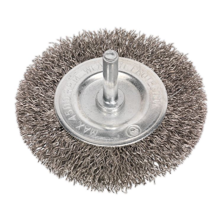 Sealey Flat Wire Brush Stainless Steel 75mm (3