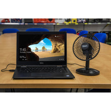Load image into Gallery viewer, Sealey Oscillating USB Desk Fan 3-Speed 6"
