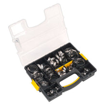 Load image into Gallery viewer, Sealey Hose Clip Assortment 90pc Stainless Steel 10-57mm
