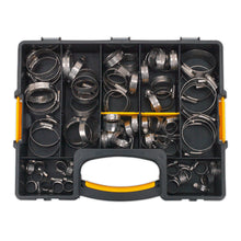 Load image into Gallery viewer, Sealey Hose Clip Assortment 90pc Stainless Steel 10-57mm
