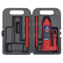 Load image into Gallery viewer, Sealey Bottle Jack 2 Tonne, Storage Case
