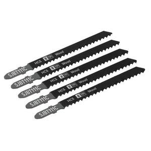 Sealey Jigsaw Blade 100mm - General Wood  8tpi - Pack of 5