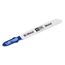 Load image into Gallery viewer, Sealey Jigsaw Blade 75mm - Metal  12tpi - Pack of 5 (SJBT118BF)
