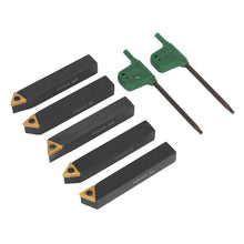 Load image into Gallery viewer, Sealey Indexable 10mm Lathe Turning Tool Set 5pc
