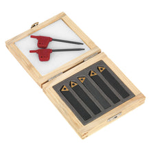 Load image into Gallery viewer, Sealey Indexable 8mm Lathe Turning Tool Set 5pc
