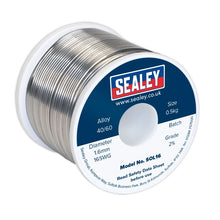 Load image into Gallery viewer, Sealey Solder Wire Quick Flow 1.6mm/16SWG 40/60 0.5kg Reel
