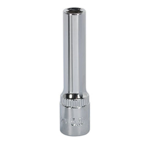 Sealey WallDrive Socket 5.5mm 1/4" Drive - Deep, Fully Polished (Premier) - 6pt
